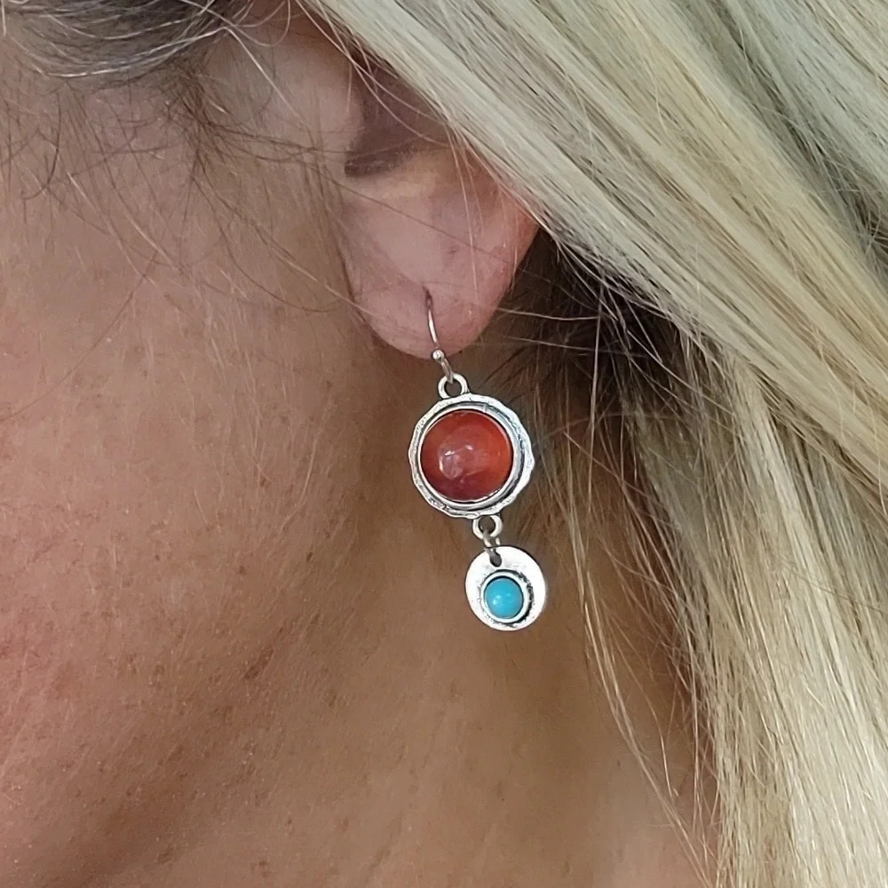 🔥LAST PAIR🔥 Amber Bubble Drop Earrings
